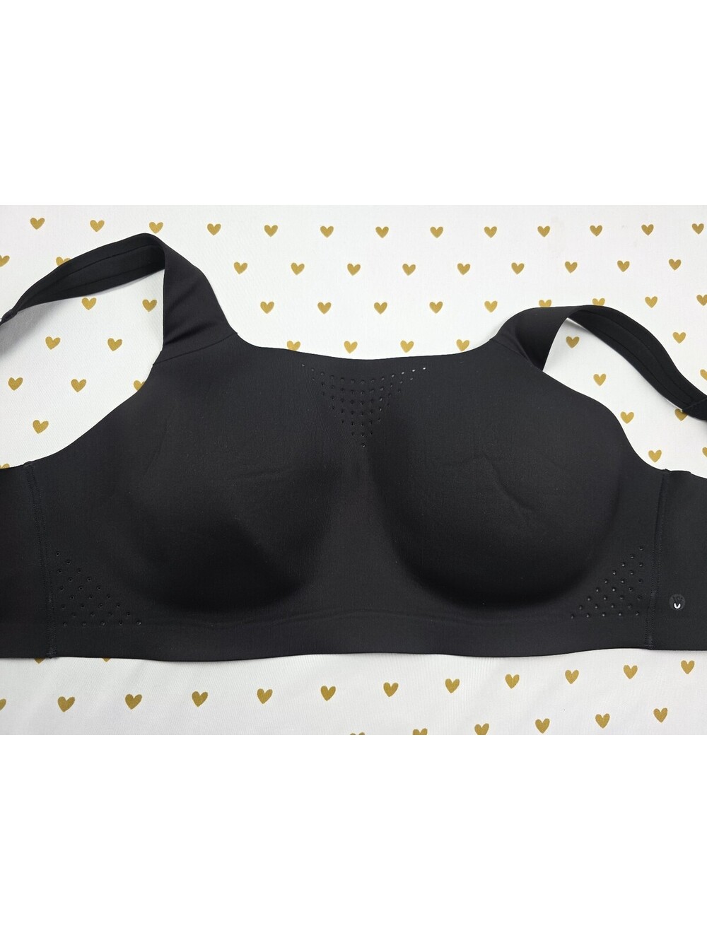 Victorias Secret Black 38D Sports Bra Exercise Supportive Tank Top